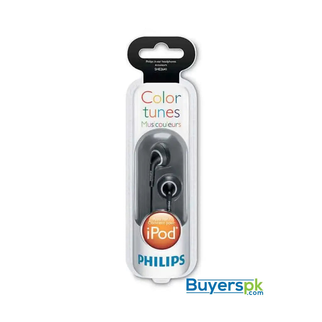 Philips SHE2641/27 In Ear Headphone - Black - headset Philips SHE2641/27 In Ear Headphone - Black - headset